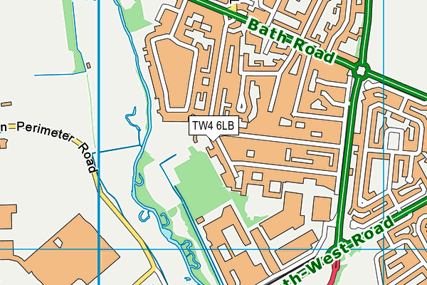 Cranford Primary School map (TW4 6LB) - OS VectorMap District (Ordnance Survey)
