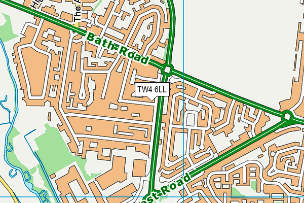 TW4 6LL map - OS VectorMap District (Ordnance Survey)