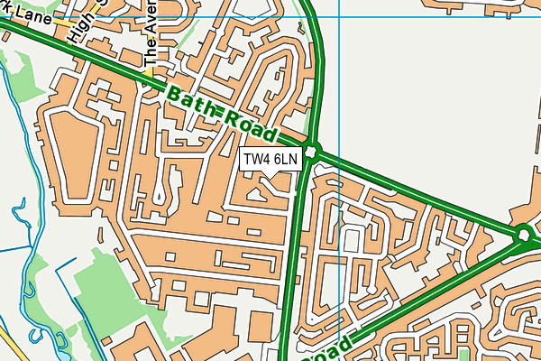 TW4 6LN map - OS VectorMap District (Ordnance Survey)