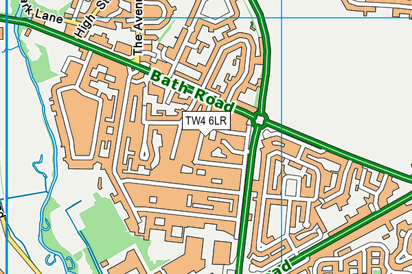 TW4 6LR map - OS VectorMap District (Ordnance Survey)