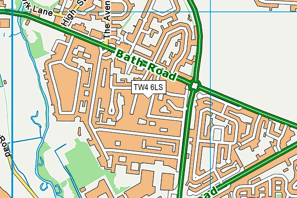 TW4 6LS map - OS VectorMap District (Ordnance Survey)