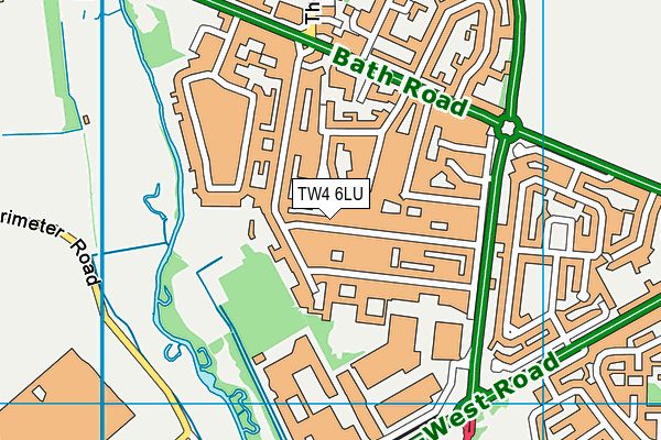 TW4 6LU map - OS VectorMap District (Ordnance Survey)