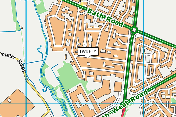 TW4 6LY map - OS VectorMap District (Ordnance Survey)
