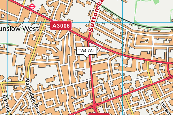 TW4 7AL map - OS VectorMap District (Ordnance Survey)