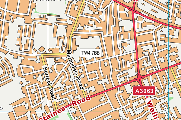 TW4 7BB map - OS VectorMap District (Ordnance Survey)