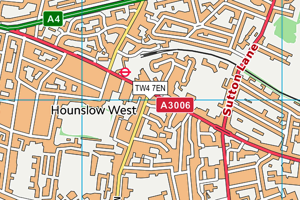 TW4 7EN map - OS VectorMap District (Ordnance Survey)