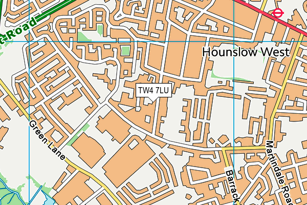 TW4 7LU map - OS VectorMap District (Ordnance Survey)