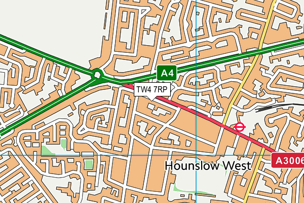 TW4 7RP map - OS VectorMap District (Ordnance Survey)