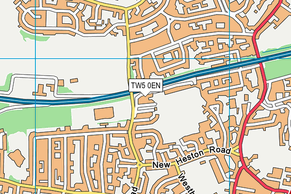 TW5 0EN map - OS VectorMap District (Ordnance Survey)