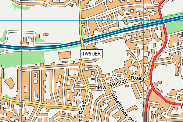 TW5 0ER map - OS VectorMap District (Ordnance Survey)