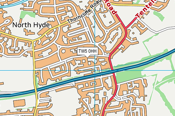 TW5 0HH map - OS VectorMap District (Ordnance Survey)