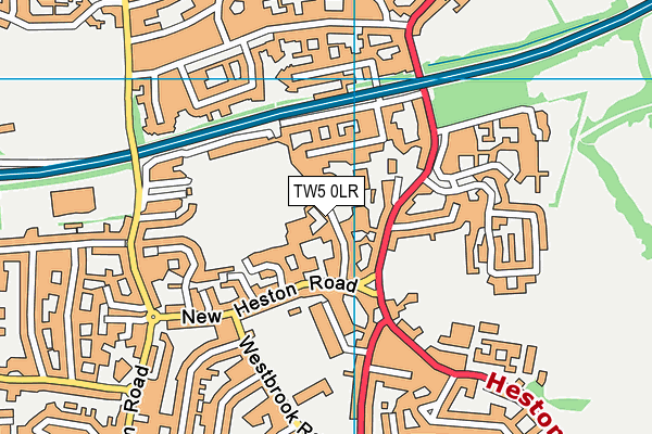 TW5 0LR map - OS VectorMap District (Ordnance Survey)