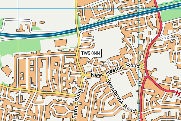 TW5 0NN map - OS VectorMap District (Ordnance Survey)