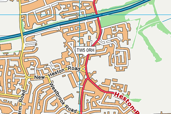 TW5 0RH map - OS VectorMap District (Ordnance Survey)