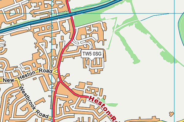 TW5 0SG map - OS VectorMap District (Ordnance Survey)