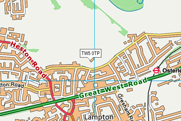 TW5 0TP map - OS VectorMap District (Ordnance Survey)
