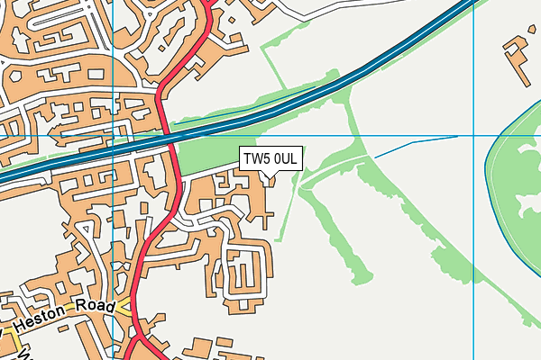 TW5 0UL map - OS VectorMap District (Ordnance Survey)