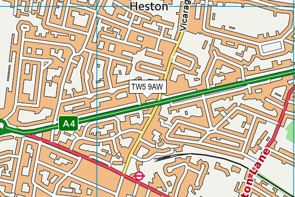 Map of HESTON CARS LTD at district scale
