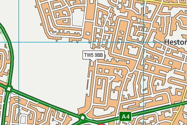 TW5 9BB map - OS VectorMap District (Ordnance Survey)