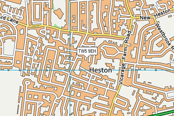 TW5 9EH map - OS VectorMap District (Ordnance Survey)