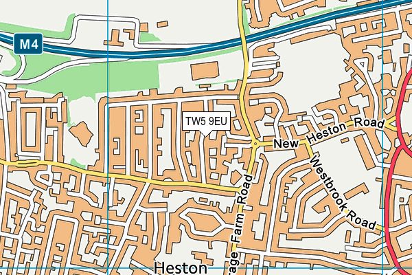 TW5 9EU map - OS VectorMap District (Ordnance Survey)