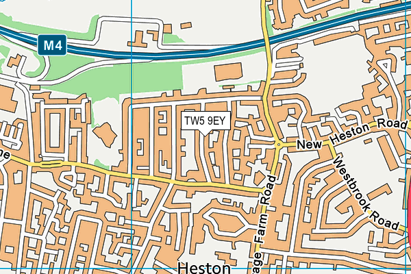 TW5 9EY map - OS VectorMap District (Ordnance Survey)