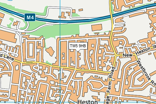 TW5 9HB map - OS VectorMap District (Ordnance Survey)