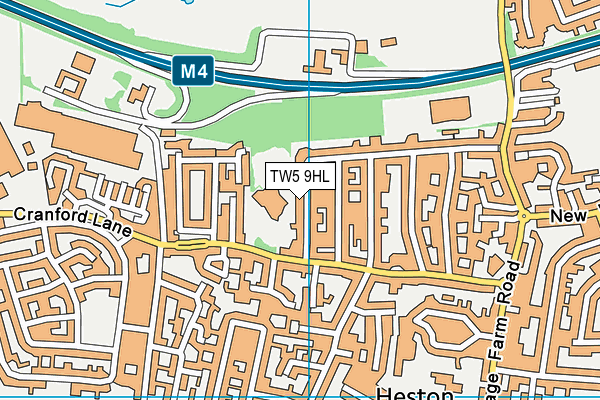 TW5 9HL map - OS VectorMap District (Ordnance Survey)