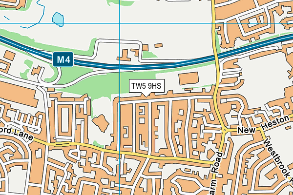 TW5 9HS map - OS VectorMap District (Ordnance Survey)