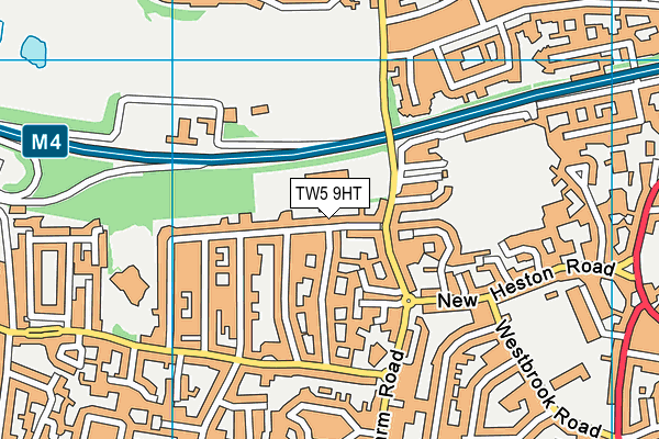 TW5 9HT map - OS VectorMap District (Ordnance Survey)
