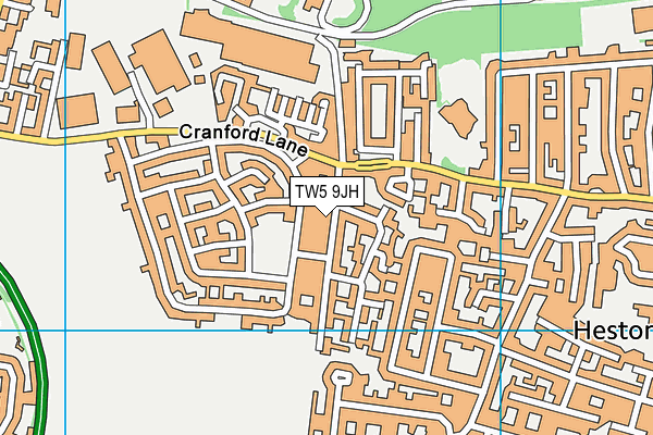 TW5 9JH map - OS VectorMap District (Ordnance Survey)