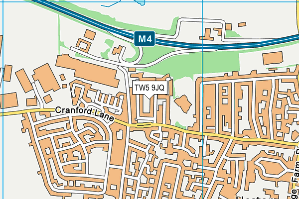 TW5 9JQ map - OS VectorMap District (Ordnance Survey)