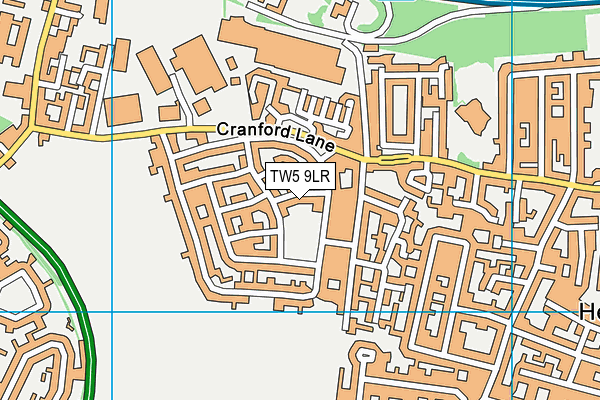 TW5 9LR map - OS VectorMap District (Ordnance Survey)