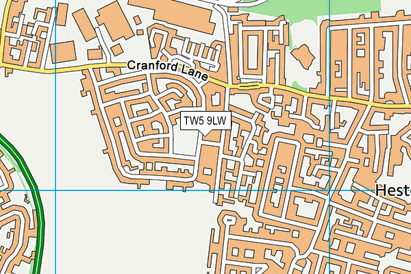 TW5 9LW map - OS VectorMap District (Ordnance Survey)
