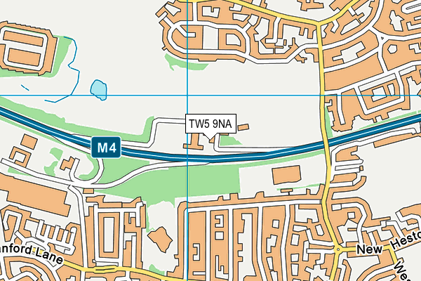 TW5 9NA map - OS VectorMap District (Ordnance Survey)