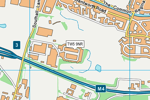 TW5 9NR map - OS VectorMap District (Ordnance Survey)