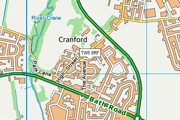 TW5 9RF map - OS VectorMap District (Ordnance Survey)