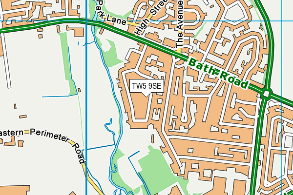 TW5 9SE map - OS VectorMap District (Ordnance Survey)