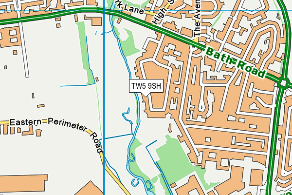 TW5 9SH map - OS VectorMap District (Ordnance Survey)