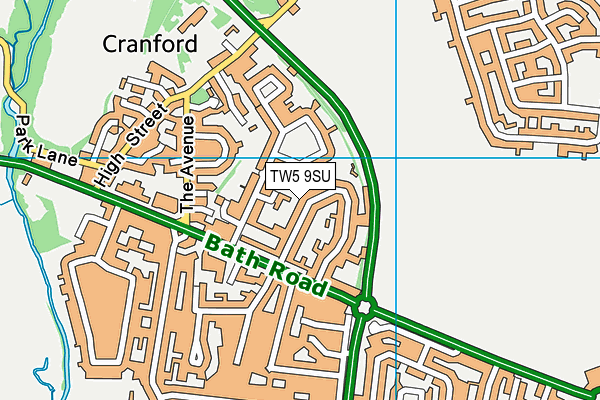 TW5 9SU map - OS VectorMap District (Ordnance Survey)