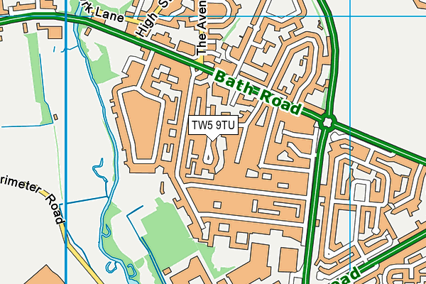 TW5 9TU map - OS VectorMap District (Ordnance Survey)