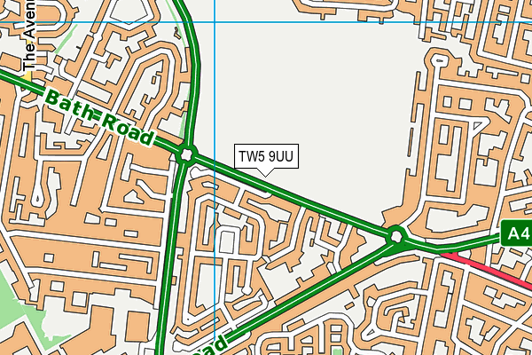 TW5 9UU map - OS VectorMap District (Ordnance Survey)