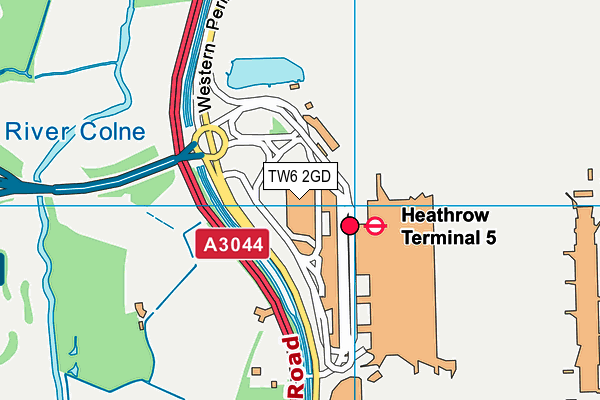 Sofitel London Heathrow map (TW6 2GD) - OS VectorMap District (Ordnance Survey)
