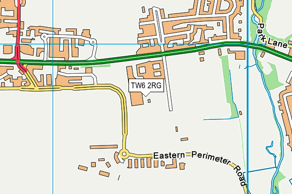 TW6 2RG map - OS VectorMap District (Ordnance Survey)