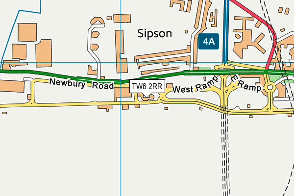 TW6 2RR map - OS VectorMap District (Ordnance Survey)
