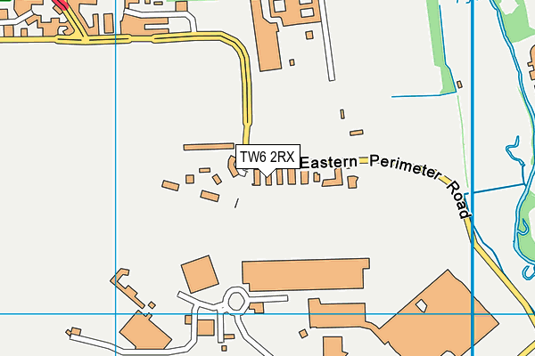 TW6 2RX map - OS VectorMap District (Ordnance Survey)