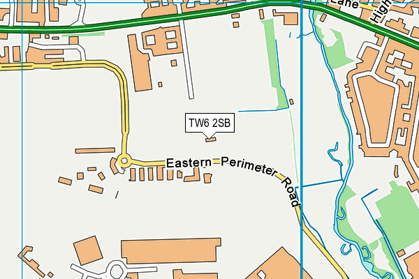TW6 2SB map - OS VectorMap District (Ordnance Survey)