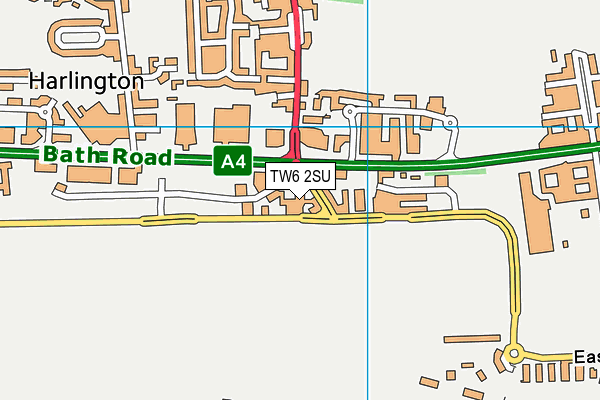 TW6 2SU map - OS VectorMap District (Ordnance Survey)