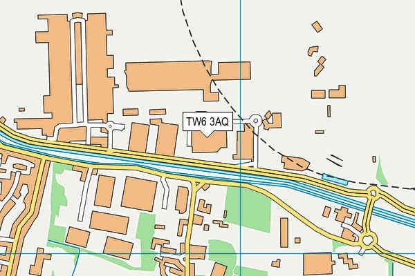 TW6 3AQ map - OS VectorMap District (Ordnance Survey)