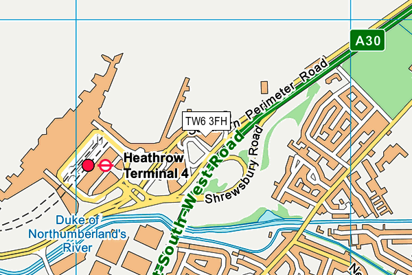 TW6 3FH map - OS VectorMap District (Ordnance Survey)